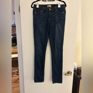 Paige dark denim mid-rise jeans. Excellent condition. Size 28.